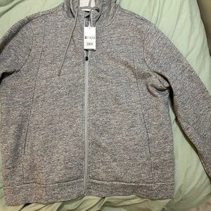 Figs Gray Zip-Up Sweatshirt